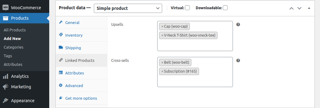 WooCommerce cross sell