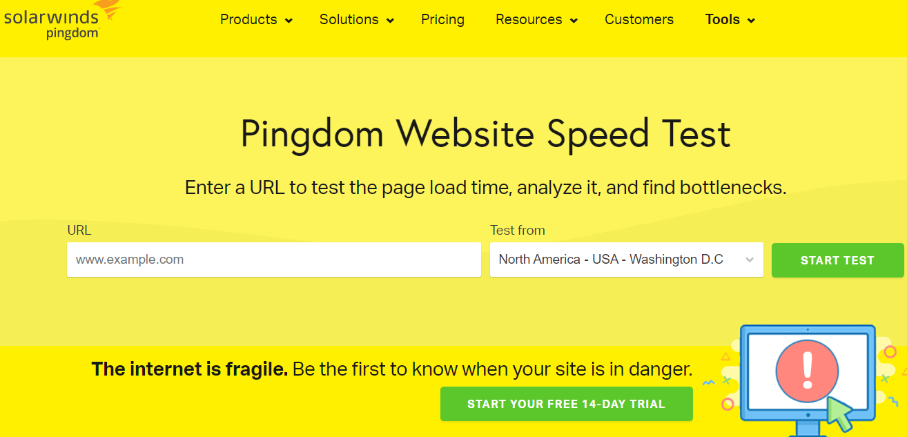 pingdom tools