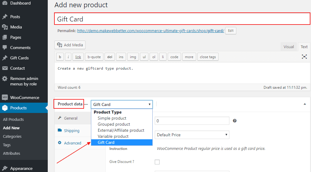 How To Sell Gift Cards On Your WooCommerce Store? | WP Swings