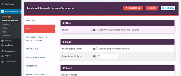 woocommerce user percentage