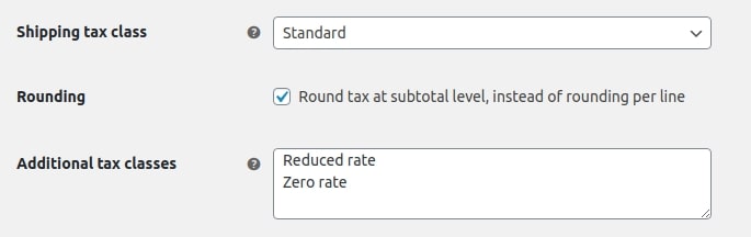 rounding subtotal level