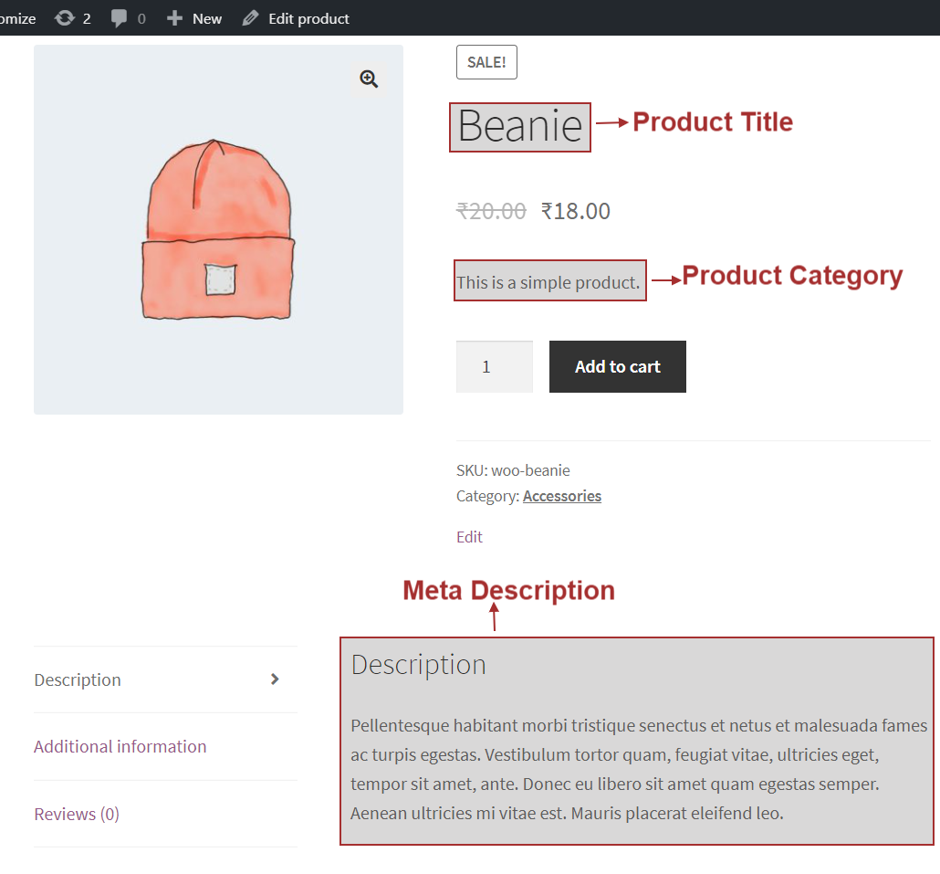 woocommerce optimization of product