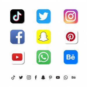 social media icon set