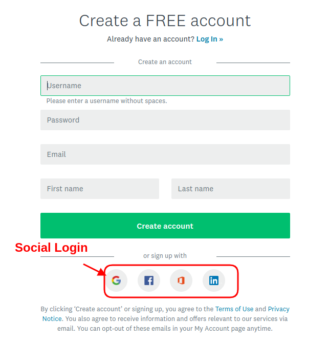 social login