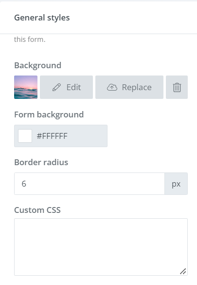 free resource library form general styling
