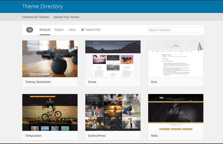 wordpress theme directory