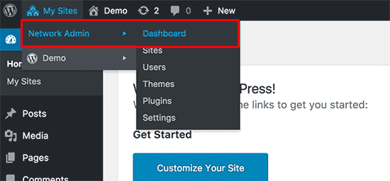 network dashboard