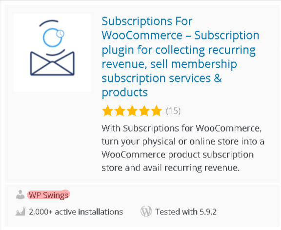 subscription for woo