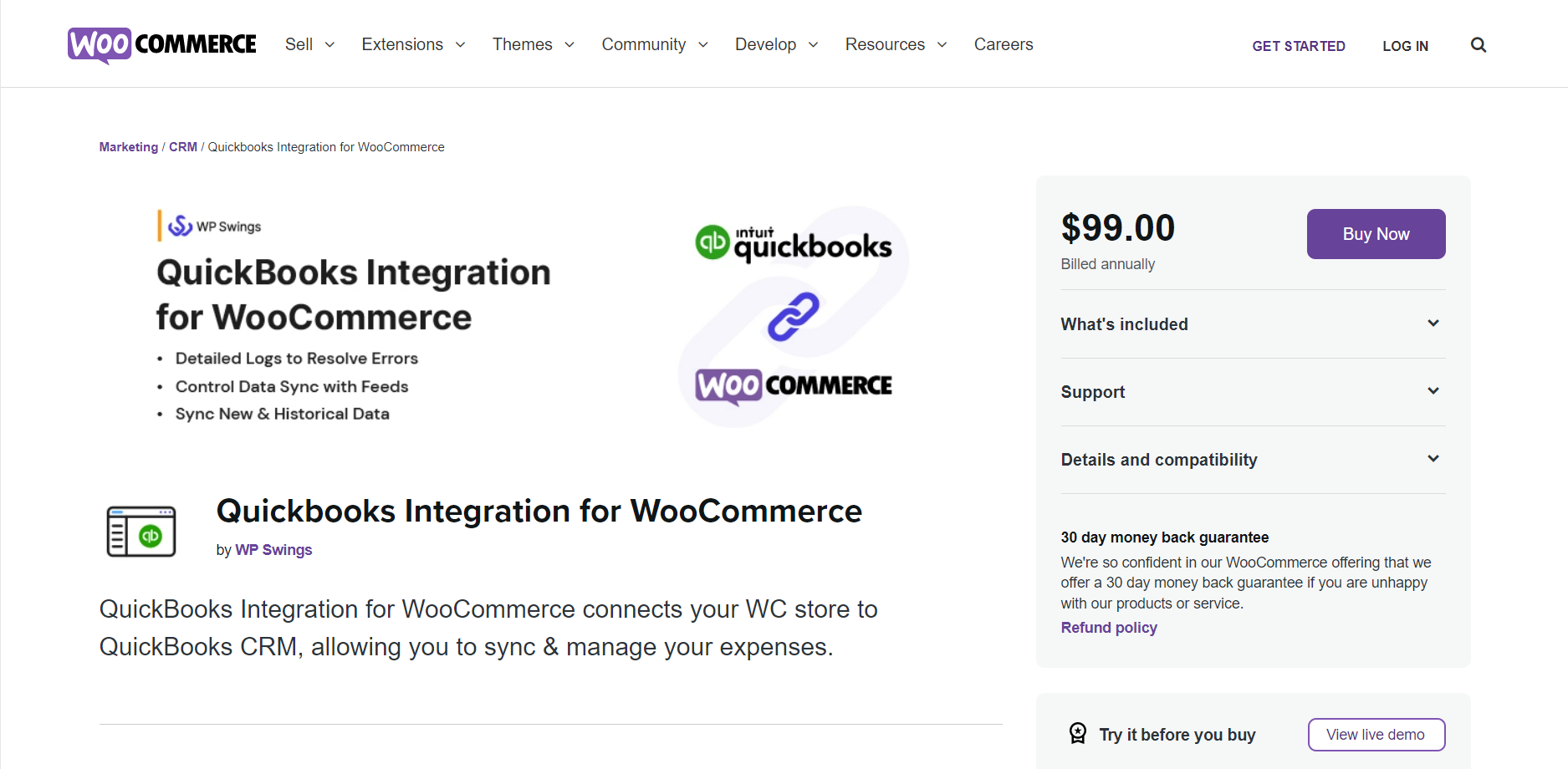 integrate woocommerce with QuickBooks