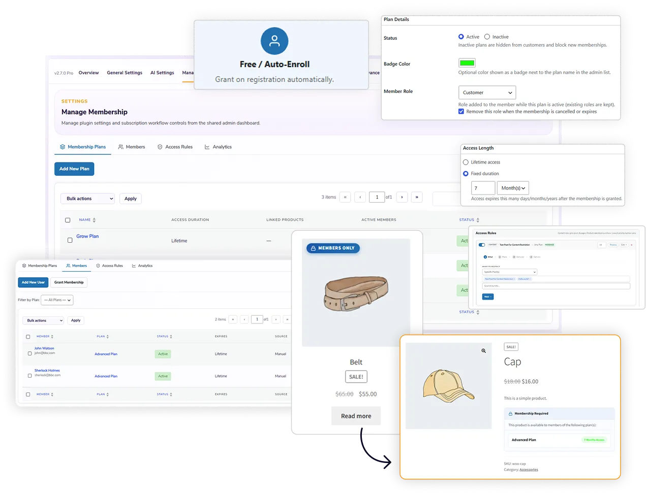 Advanced Membership Management With Access Rules