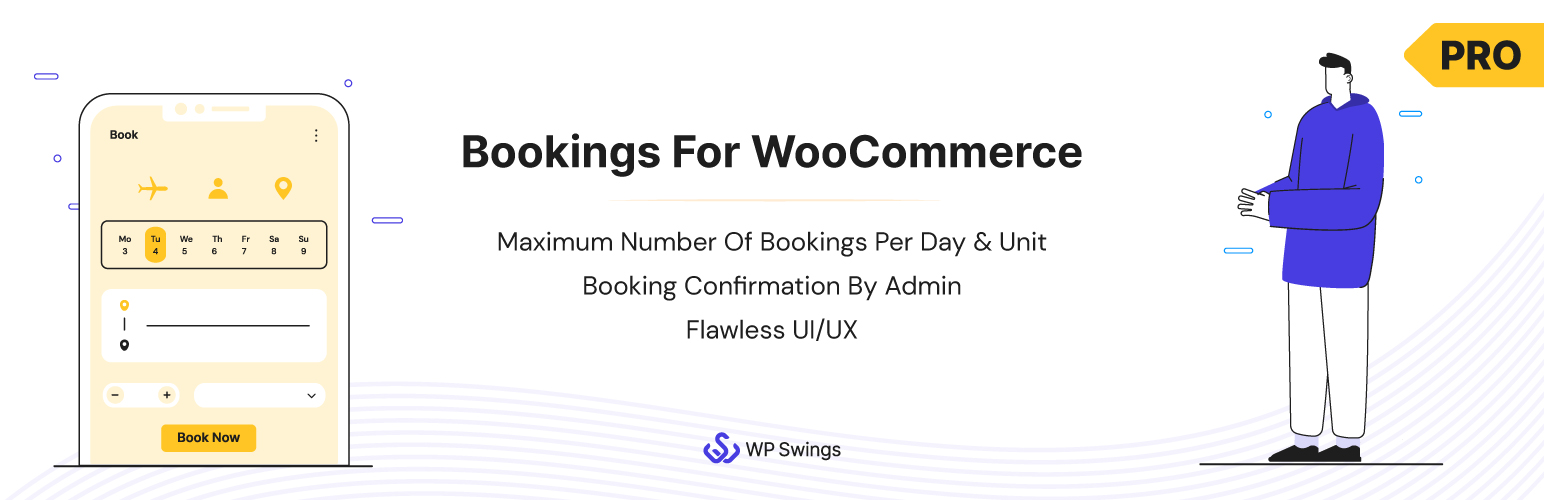 Bookings for Woocommerce Pro