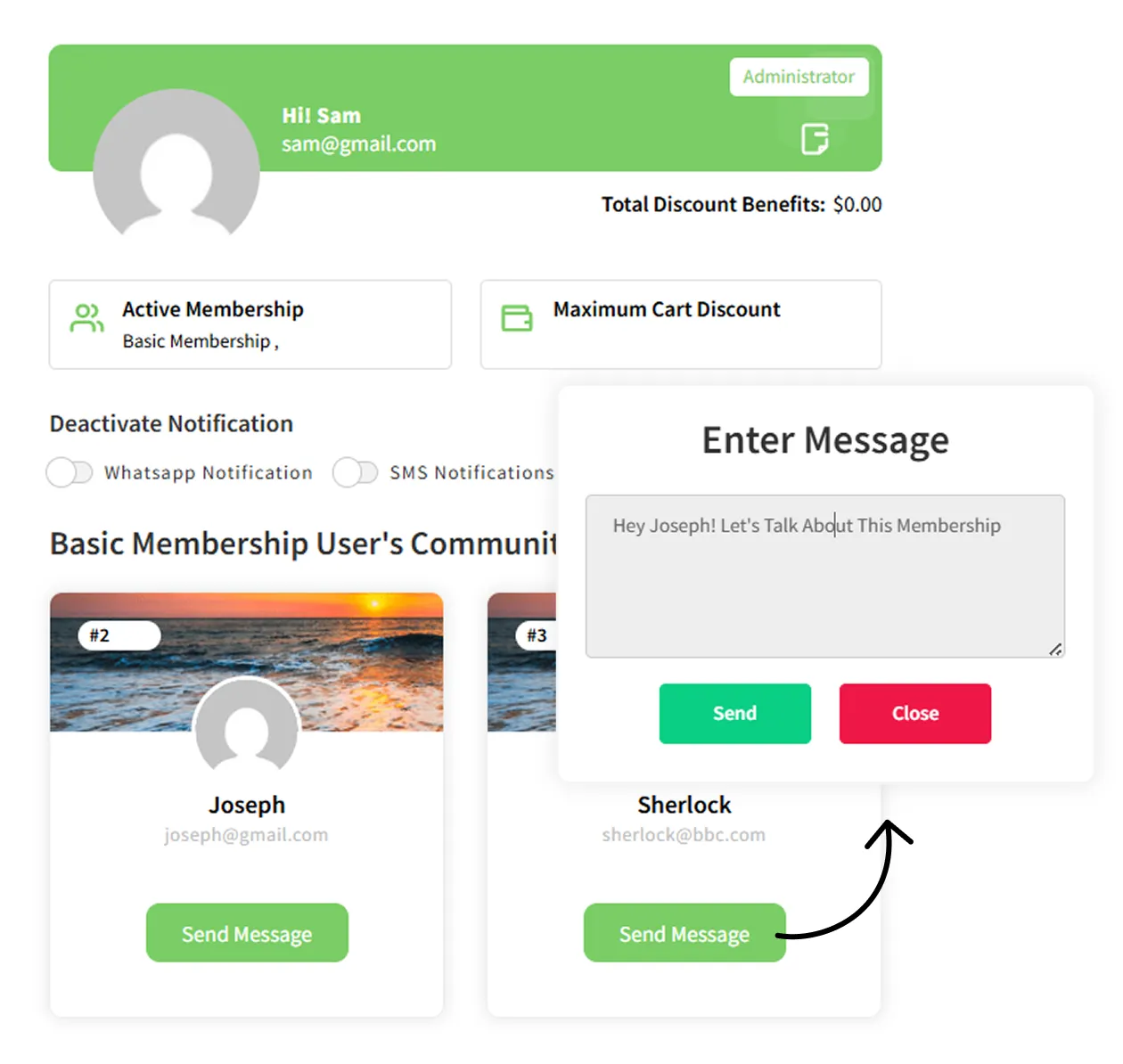 Community For Same Level Membership