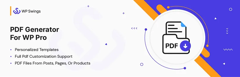 PDF Generator For WP Pro