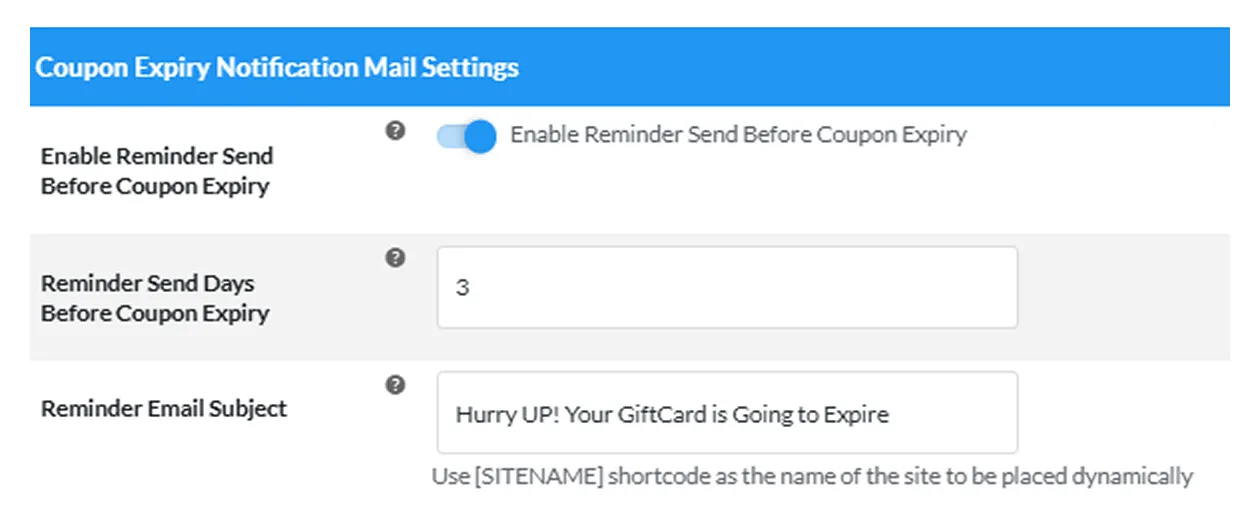 Remind Users Before Coupon Expires
