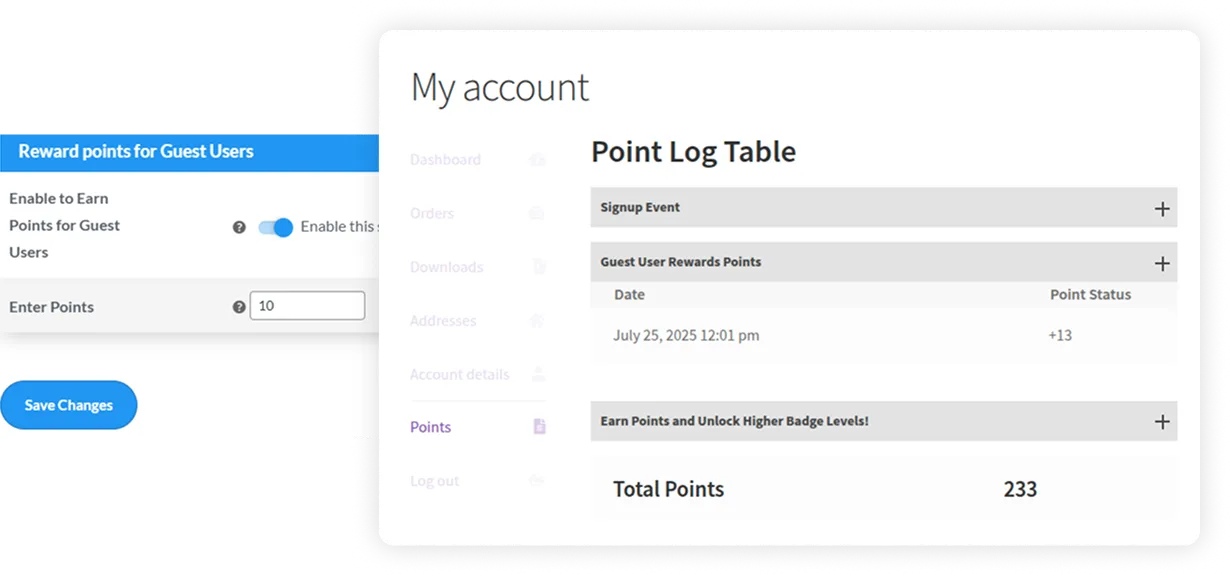 Reward Points For Guest Users