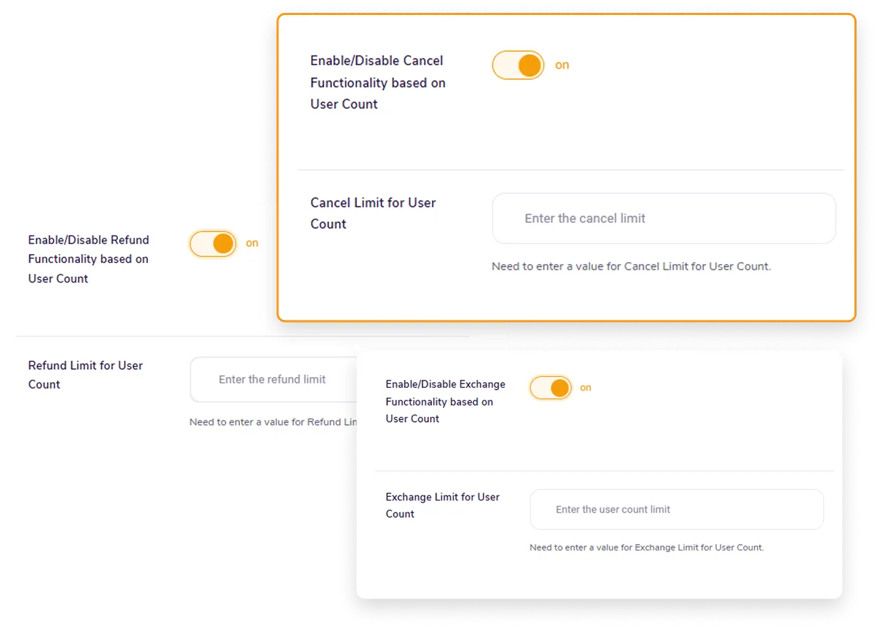 Set The User Limit For Refunds, Exchanges & Cancellations