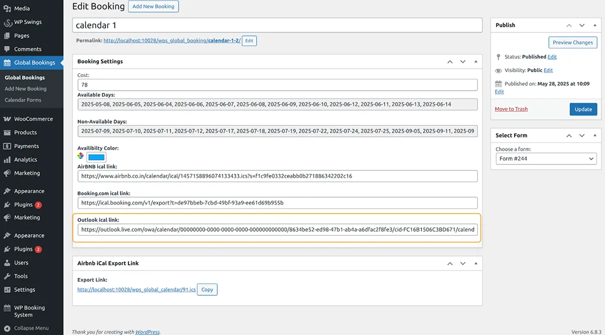 Sync Global Calendar With Outlook