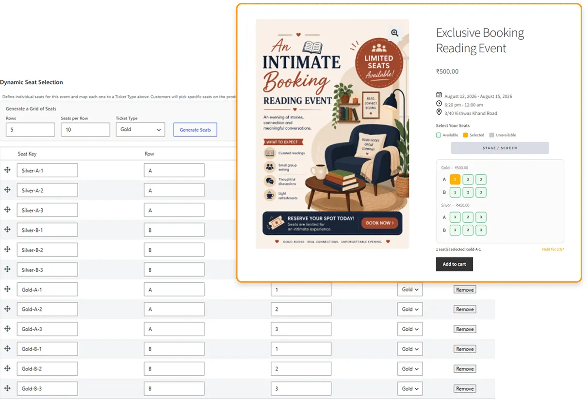 Dynamic Seat Selection