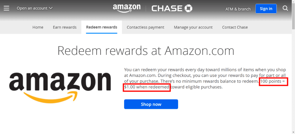 amazon reward points