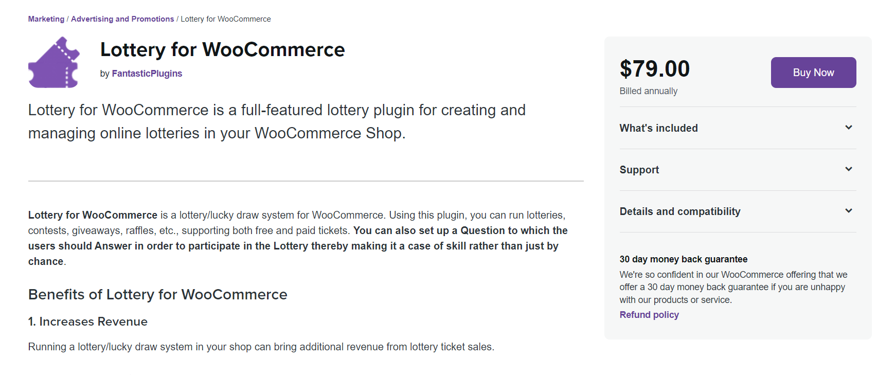 Lottery for WooCommerce