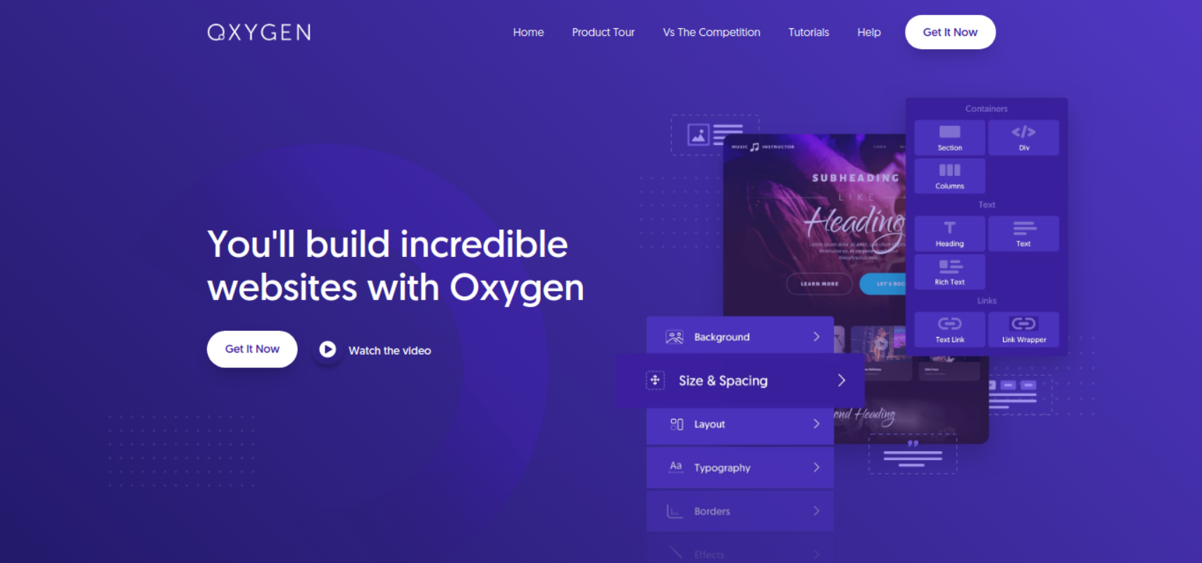 Oxygen theme builder example custom theme