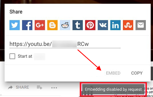 embed url button service