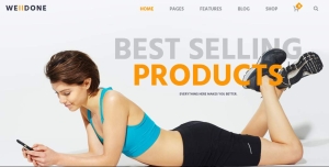fitness online shop theme