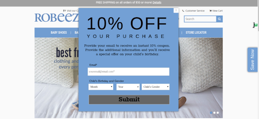 personalised popups