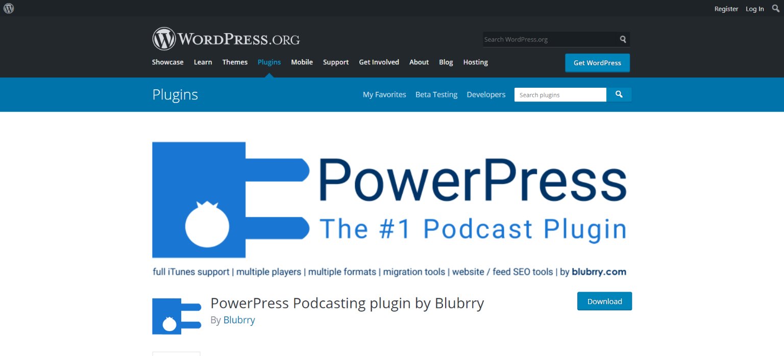 powerpress podcast plugin