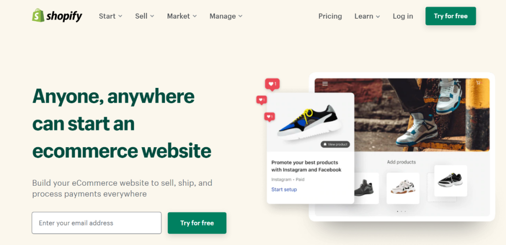 shopify product page