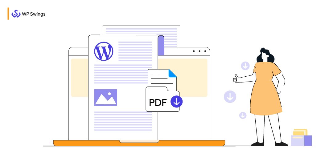 downloadable pdf for wordpress feature