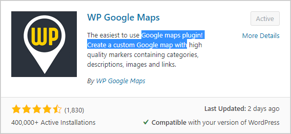 google maps plugin