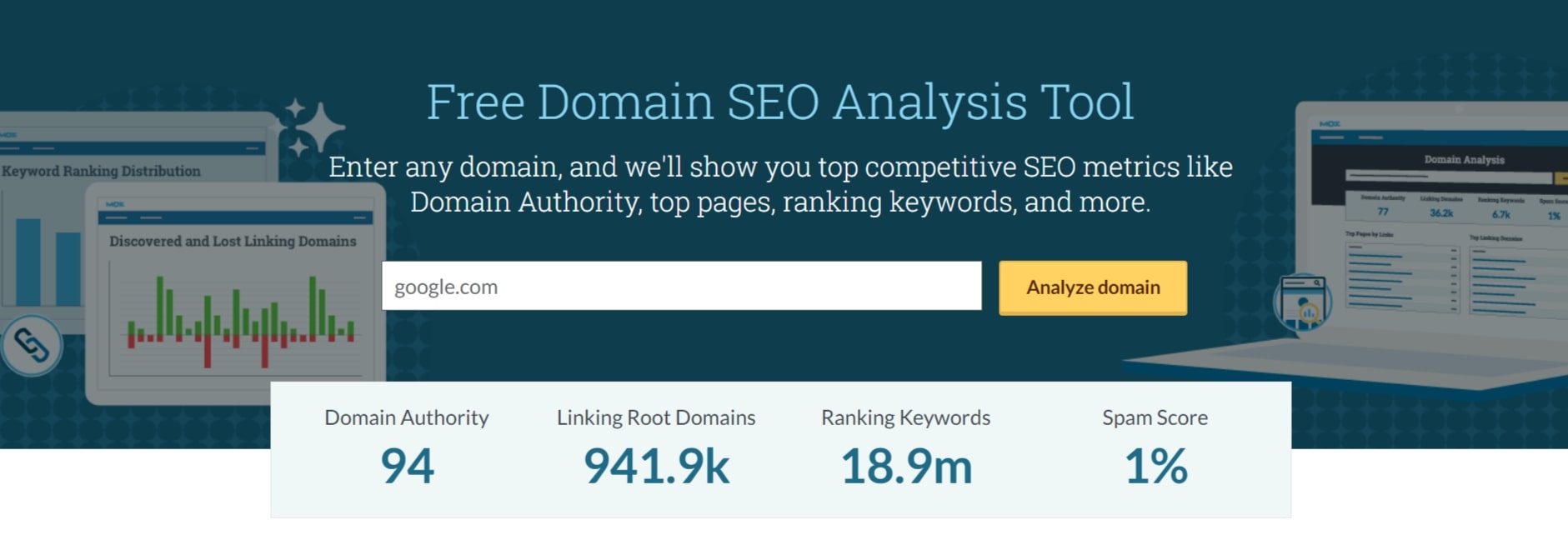 google domain authority score