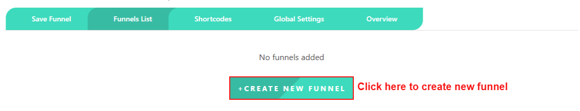 create new funnel