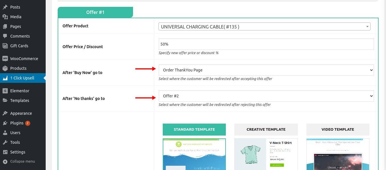 wp sales funnel one click upsell funnel 4