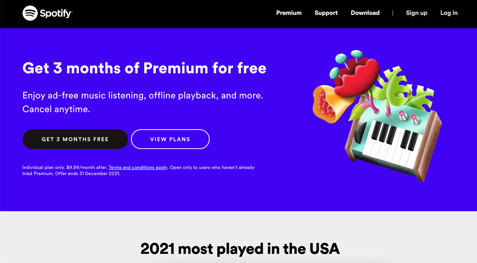 wp sales funnel spotify example 1