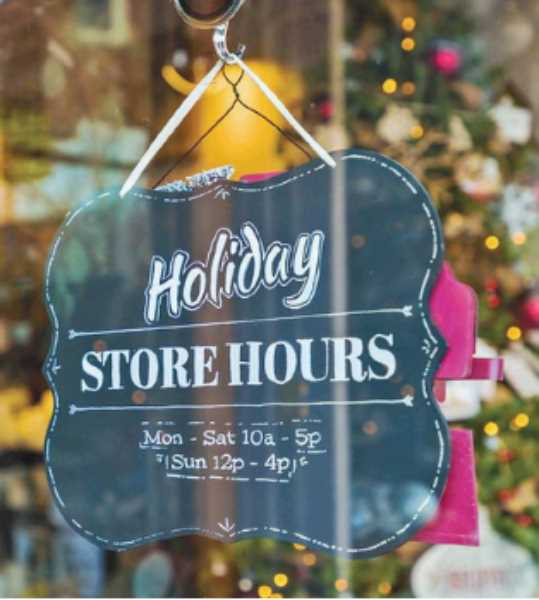 store hours eCommerce holiday checklist