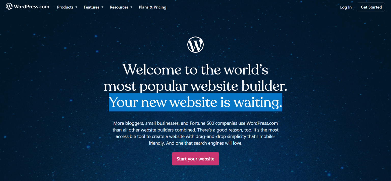 wordpress website builder