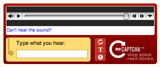 audio captcha