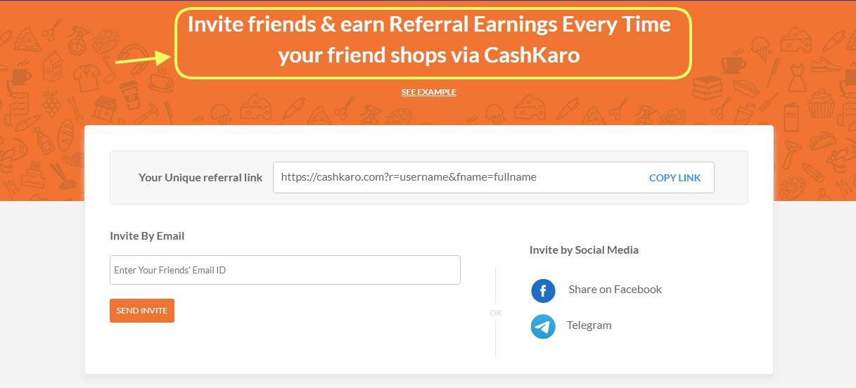 cashback referral program