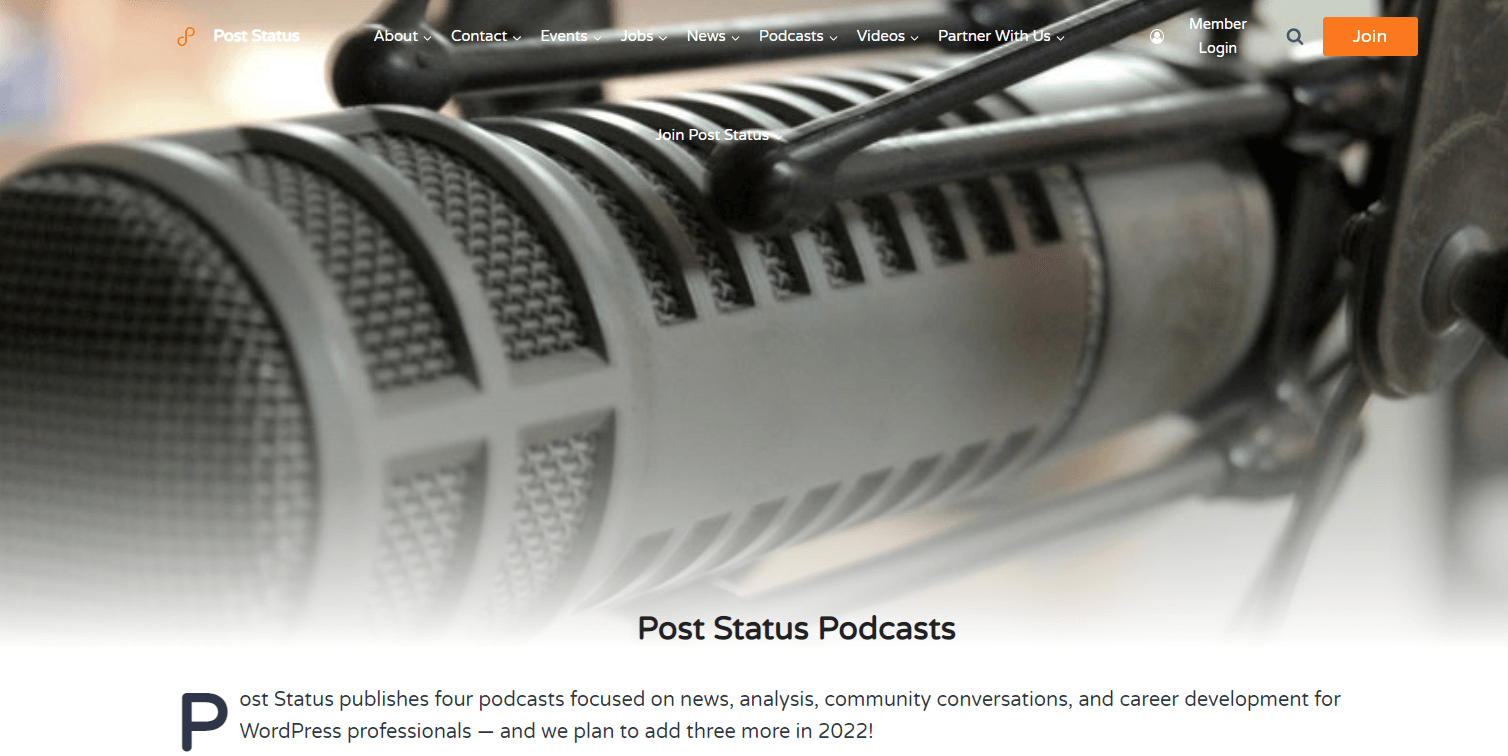 post status podcasts