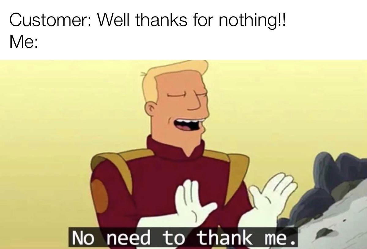 customer service meme