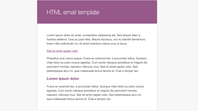 email template