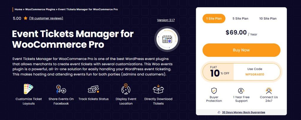 event tickets manager