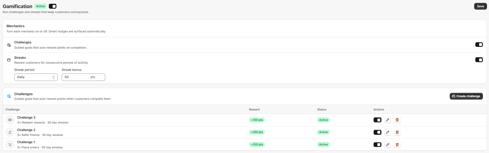 gamification with loyalty app