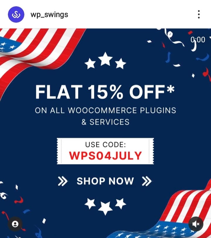 display offers on Instagram for WooCommerce Store