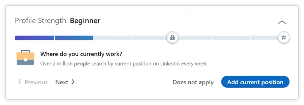 linkedin profile