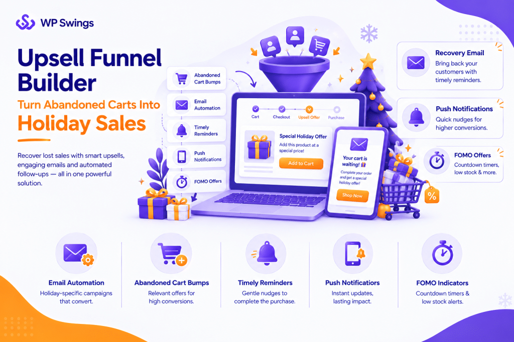 upsell funnel builder for holidays