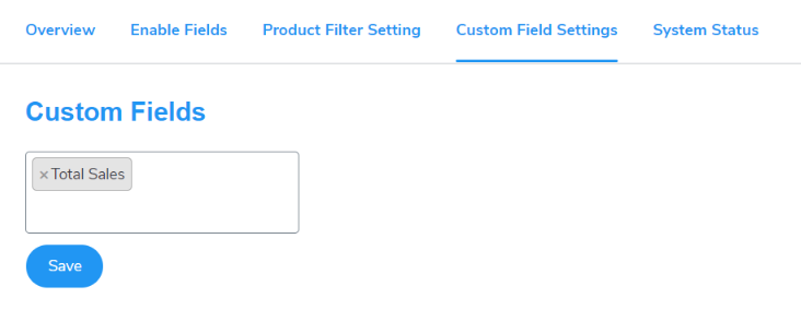 custom field setting