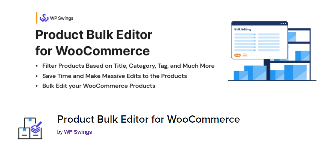 product bulk editor for woocommerce